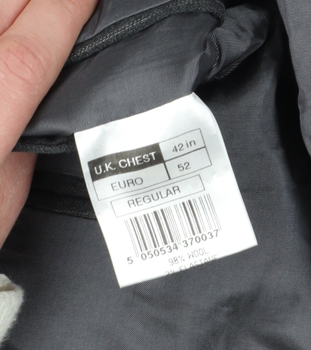 Mens UK Size 42 Centaur Regular Grey Suit Jacket