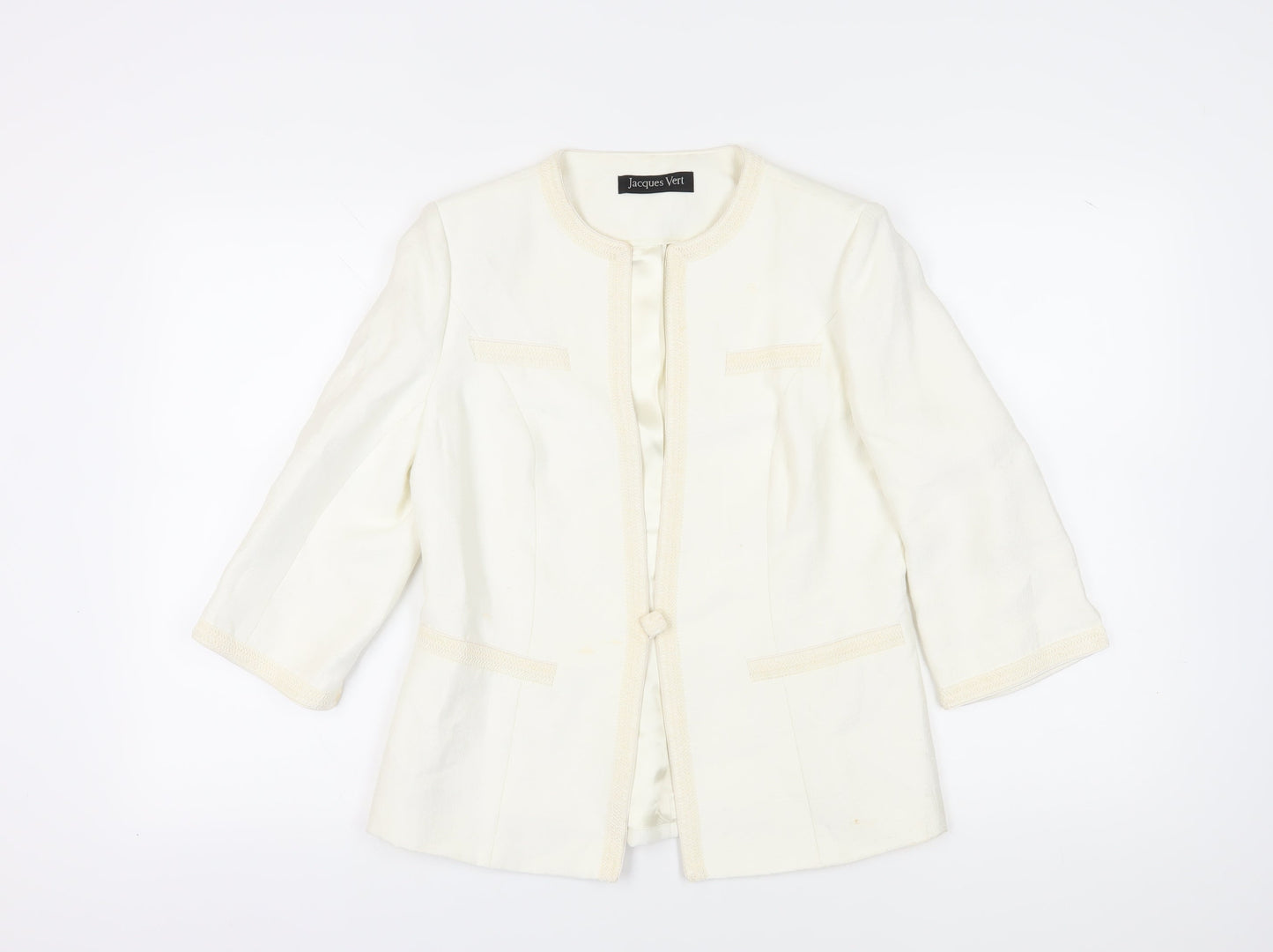 Jacques Vert Women's Ivory Suit Jacket Size 12
