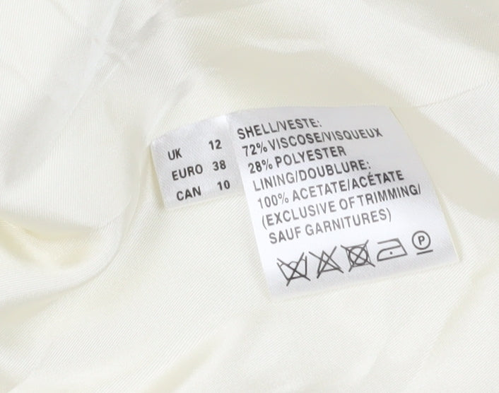 Jacques Vert Women's Ivory Suit Jacket Size 12