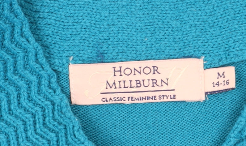Womens UK Size M Honor Millburn Blue Pullover Jumper