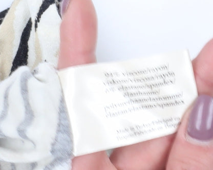 Laura Ashley Women's Multicoloured Zebra Tunic Blouse Size 14