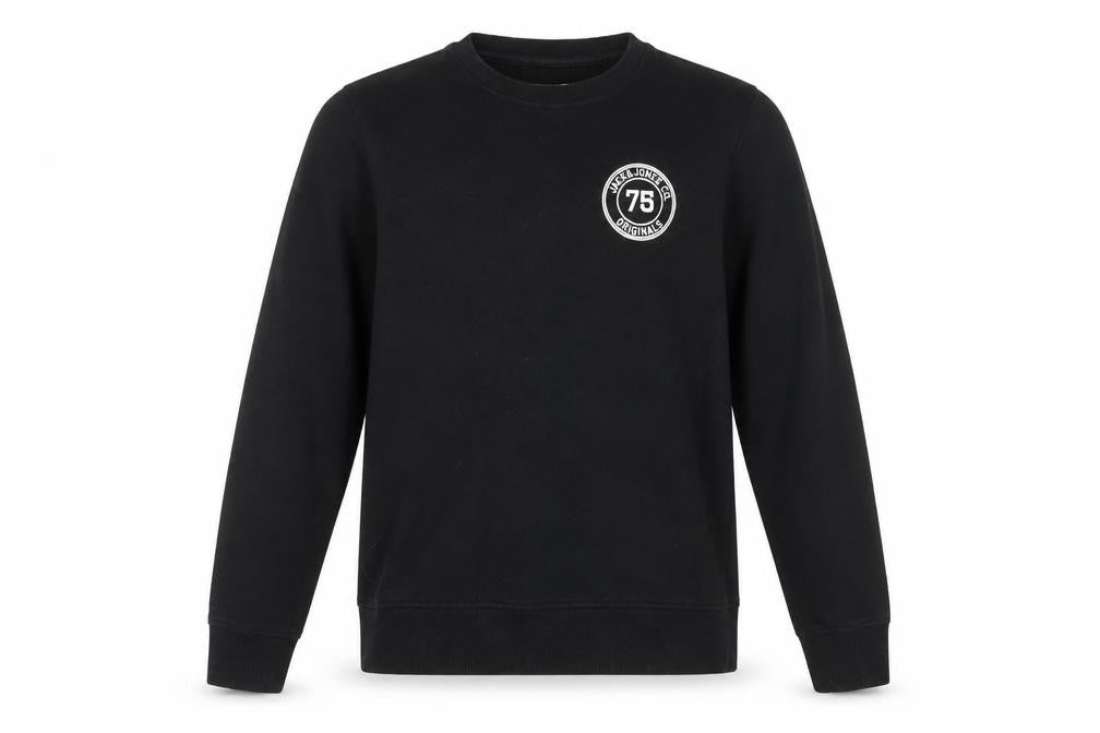 Mens UK Size S JACK & JONES Black Pullover Sweatshirt
