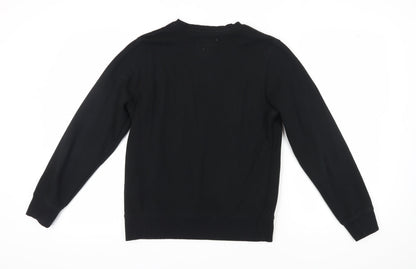 Mens UK Size S JACK & JONES Black Pullover Sweatshirt