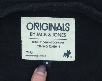 Mens UK Size S JACK & JONES Black Pullover Sweatshirt