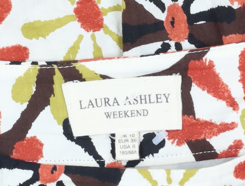 Laura Ashley Women's Multicoloured A-Line Skirt, Size 10