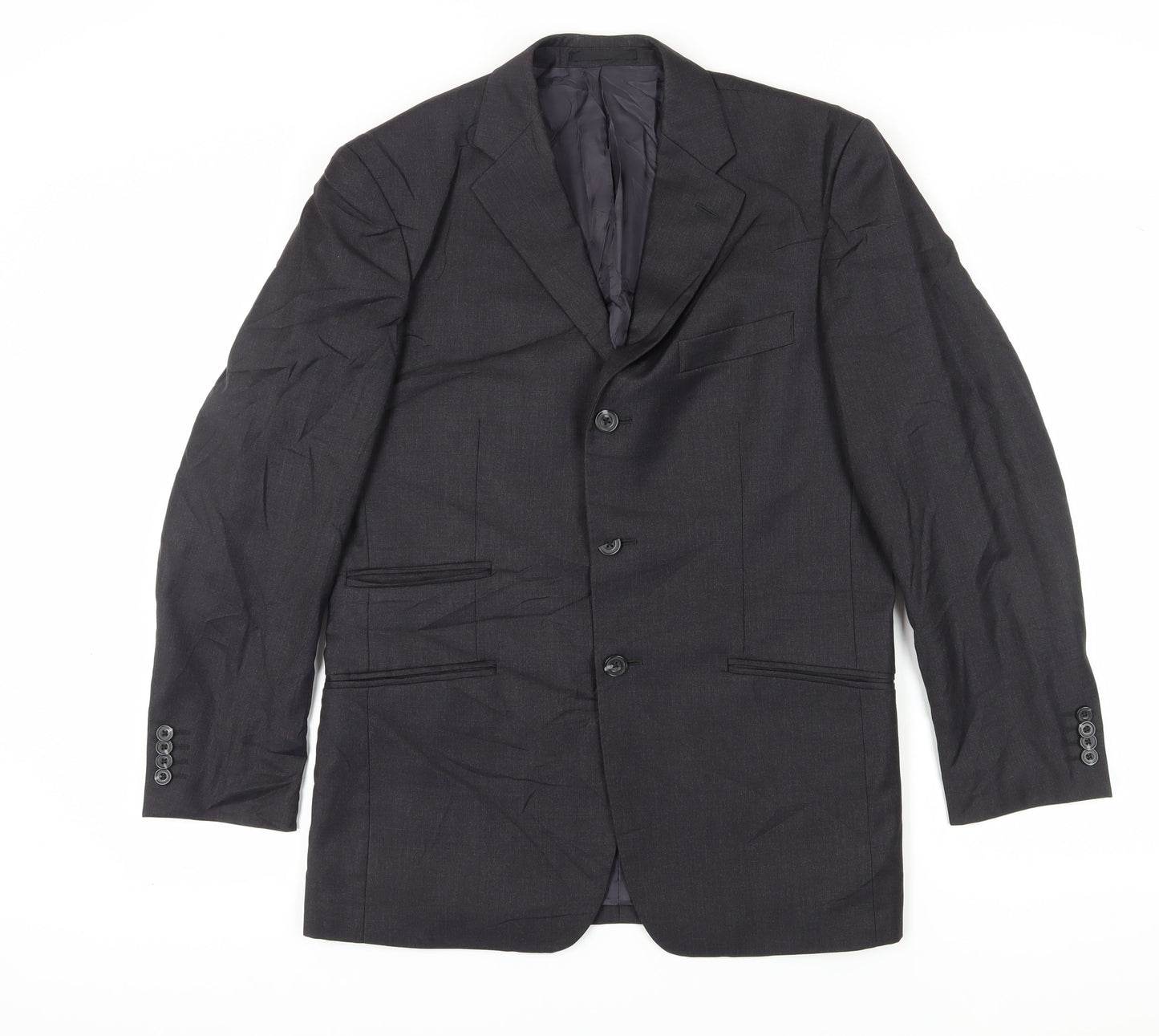 Mens UK Size 38 T.M.Lewin Regular Black Suit Jacket