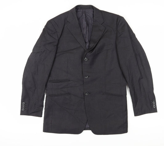 Mens UK Size 38 T.M.Lewin Regular Black Suit Jacket