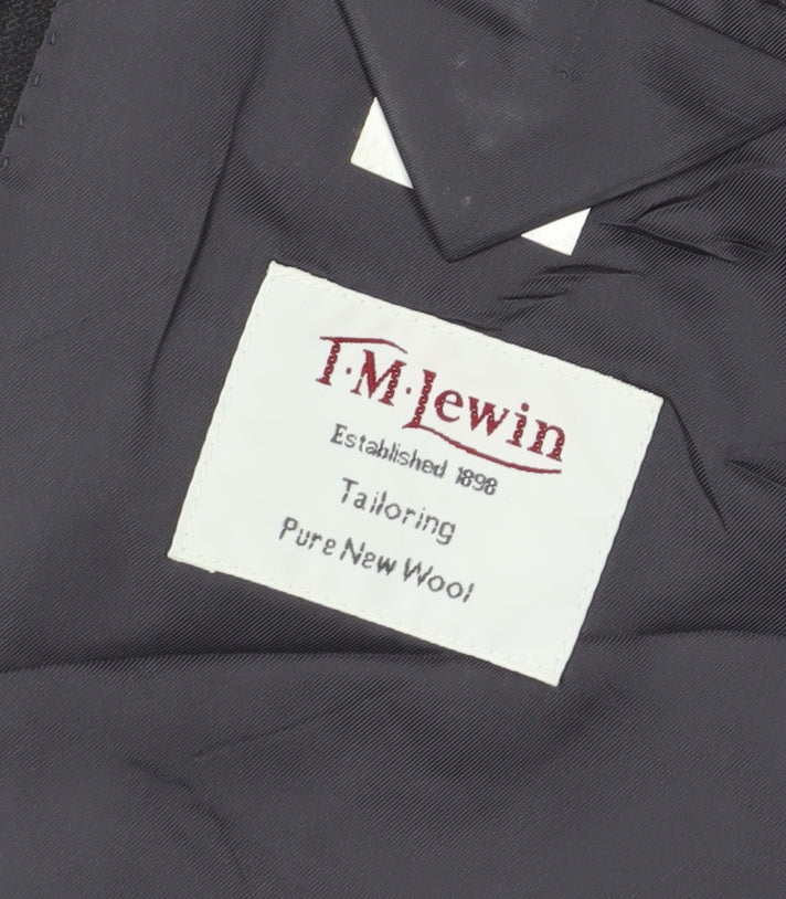Mens UK Size 38 T.M.Lewin Regular Black Suit Jacket