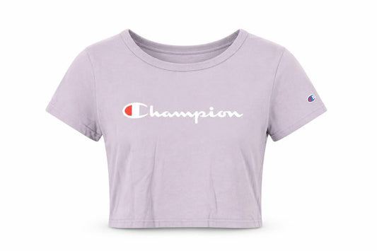 Champion Womens Purple Cropped T-Shirt S