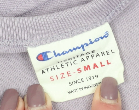 Champion Womens Purple Cropped T-Shirt S