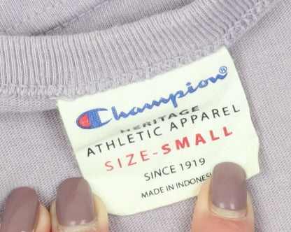 Champion Womens Purple Cropped T-Shirt S