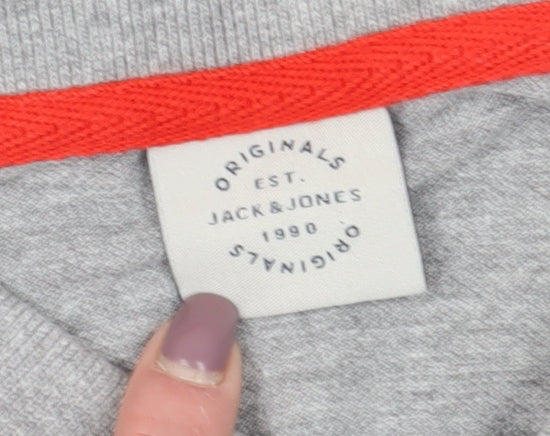 Jack & Jones Grey Men's Medium Polo Shirt