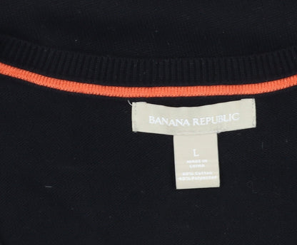 Banana Republic Men’s L Black Pullover V-Neck Jumper