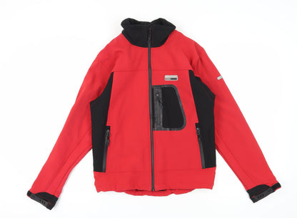 Mens UK Size XS Trespass Red Soft Shell