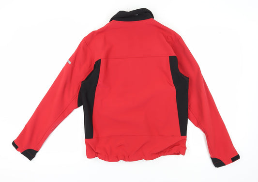 Mens UK Size XS Trespass Red Soft Shell