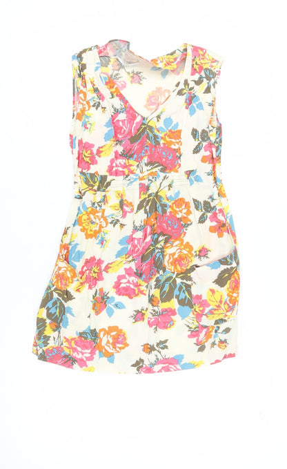 Joules Women’s Multicoloured Floral A-Line Dress Size 8