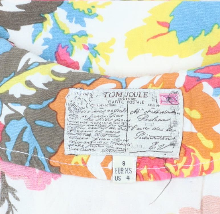 Joules Women’s Multicoloured Floral A-Line Dress Size 8