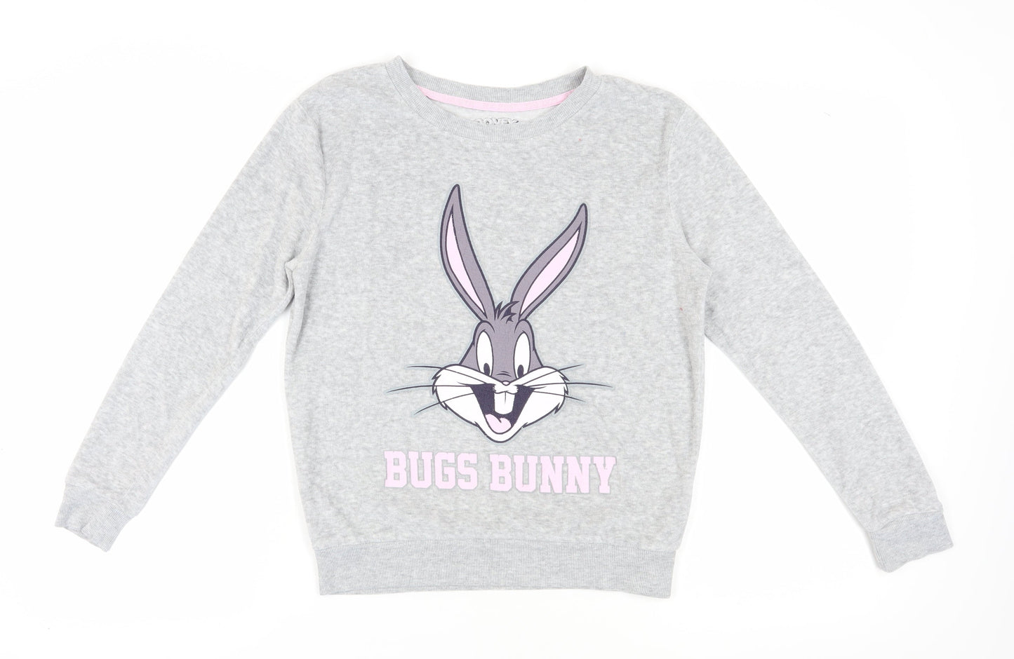 Teens UK Size 2XS Looney Tunes Grey Pullover Sweatshirt