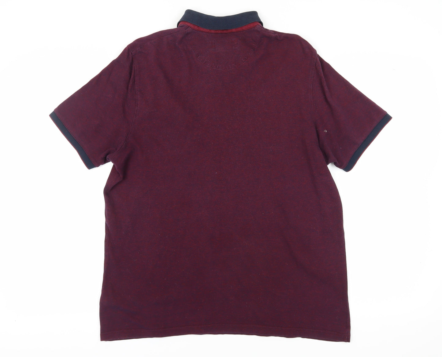 Ted Baker Men’s Red Polo Shirt - Size L, Button Down