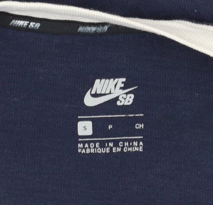 Nike Men's Blue Crew Neck T-Shirt, Size S, Cotton