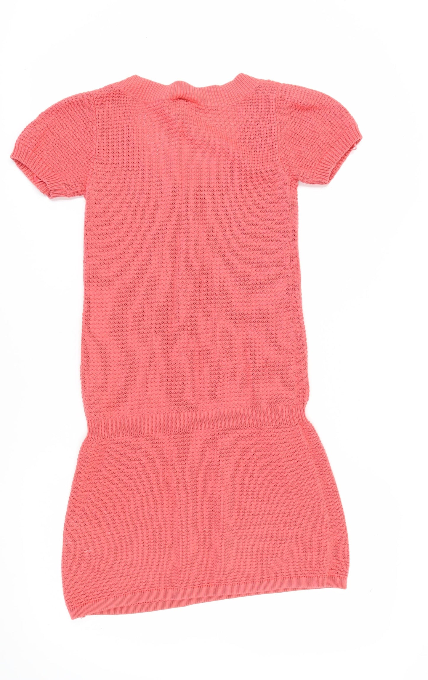 Animal Women's Pink Knit Dress, Size 10 - Short Sleeve