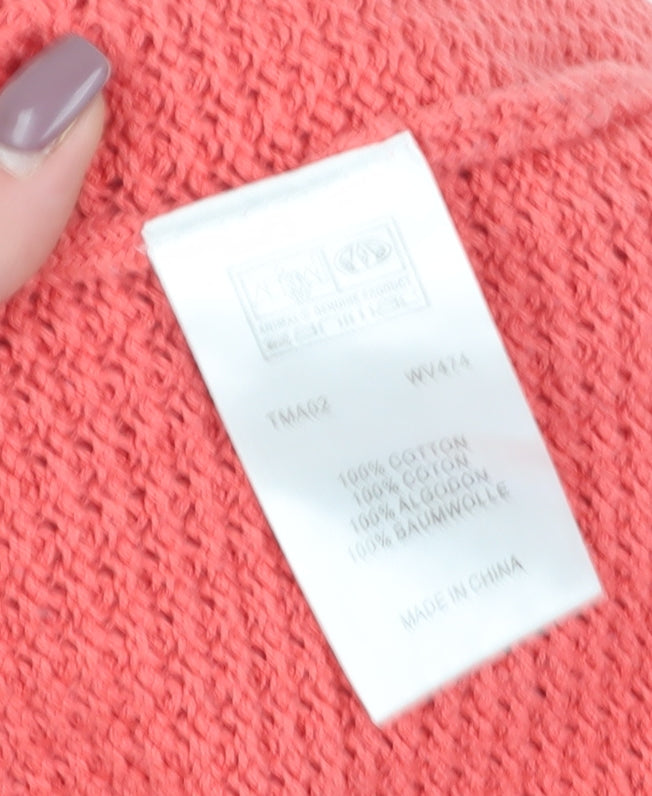 Animal Women's Pink Knit Dress, Size 10 - Short Sleeve