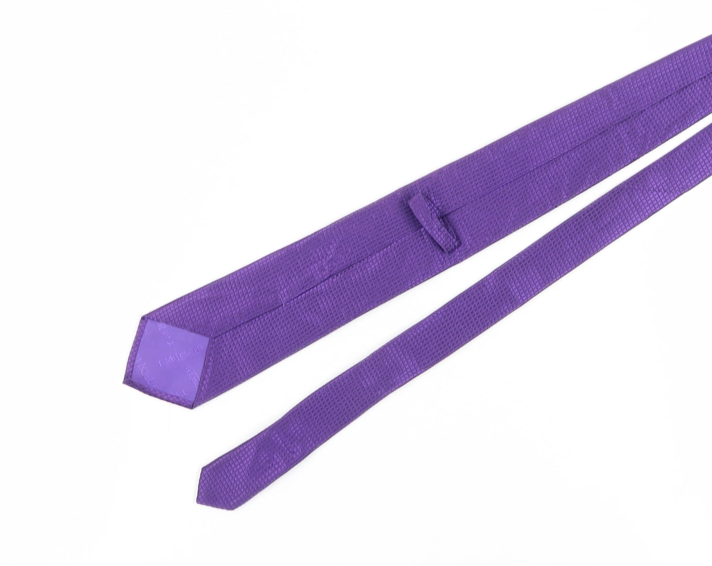 T.M.Lewin Men's Purple Silk Geometric Tie