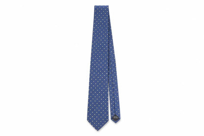 Mens Van Heusen Blue Polka Dot 100% Silk  Tie