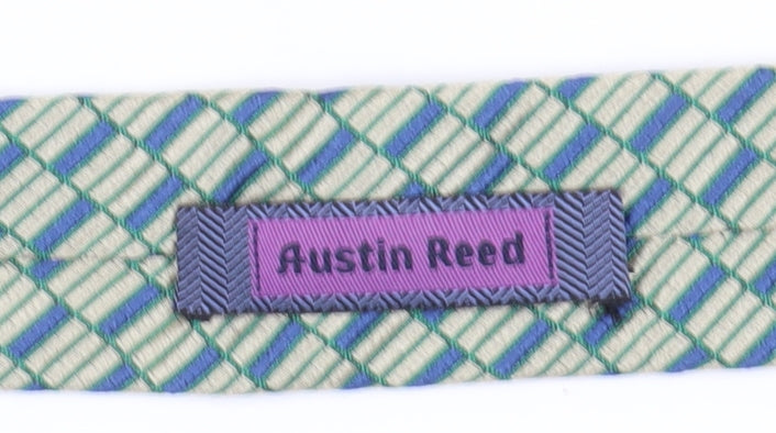 Austin Reed Men's Aqua Geometric Silk Tie One Size