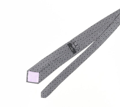 Jeff Banks Grey Geometric Silk Designer Tie