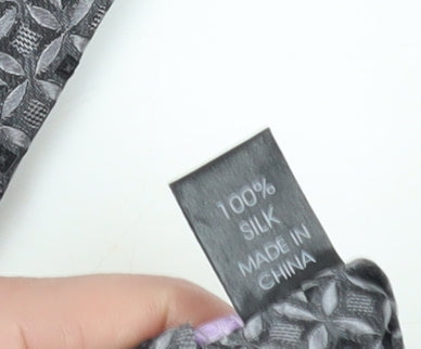 Jeff Banks Grey Geometric Silk Designer Tie
