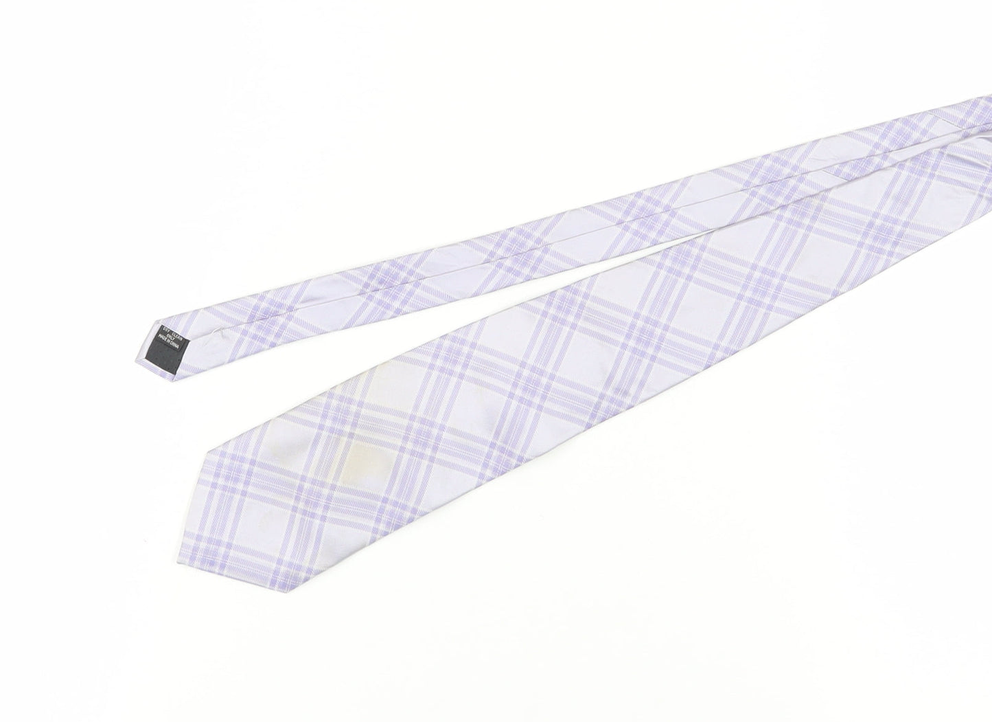 Mens Berwin & Berwin Multicoloured Plaids & Checks 100% Silk Pointed Tie
