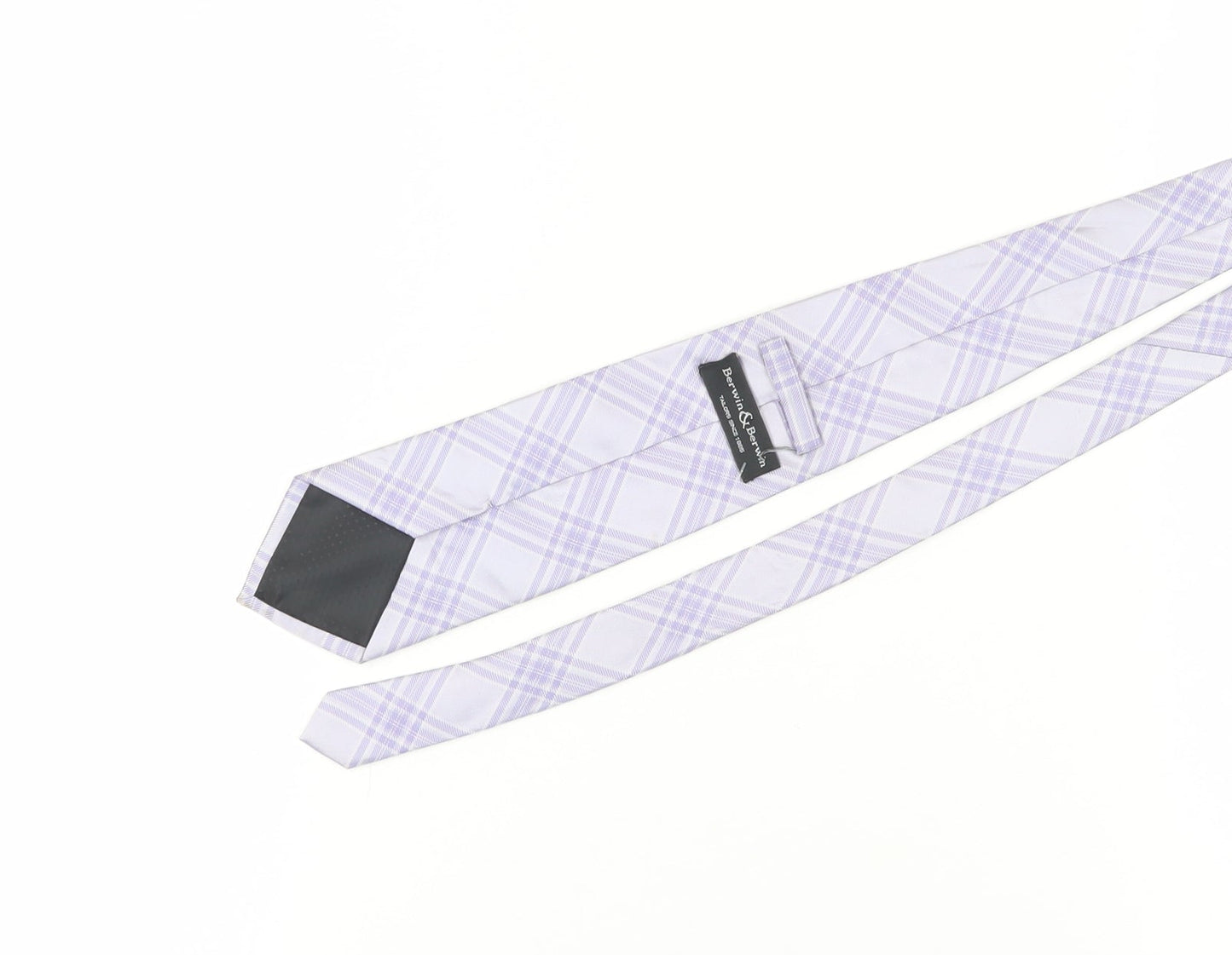 Mens Berwin & Berwin Multicoloured Plaids & Checks 100% Silk Pointed Tie