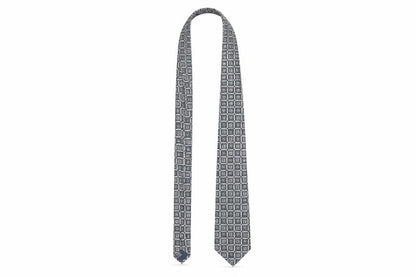 Mens Pierre Cardin Grey Geometric 100% Polyester Designer Tie