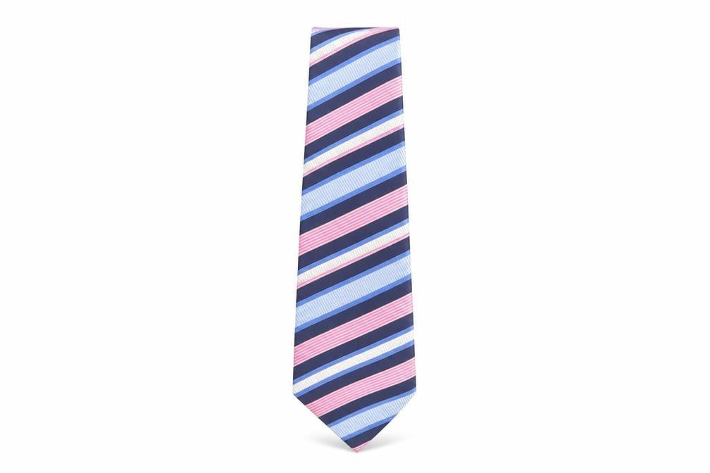Mens Pierre Cardin Blue Striped 100%  Tie