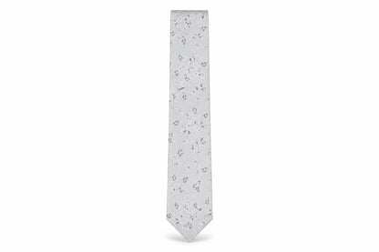 Mens Jeff Banks Grey Floral   Tie