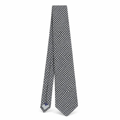 Mens Jeff Banks Black Plaids & Checks 100% Silk Designer Tie
