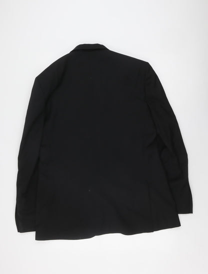 Mens UK Size XL Jaeger Regular Black Suit Jacket