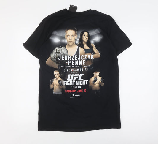 UFC Fight Night Berlin Men's Black T-Shirt, Size M