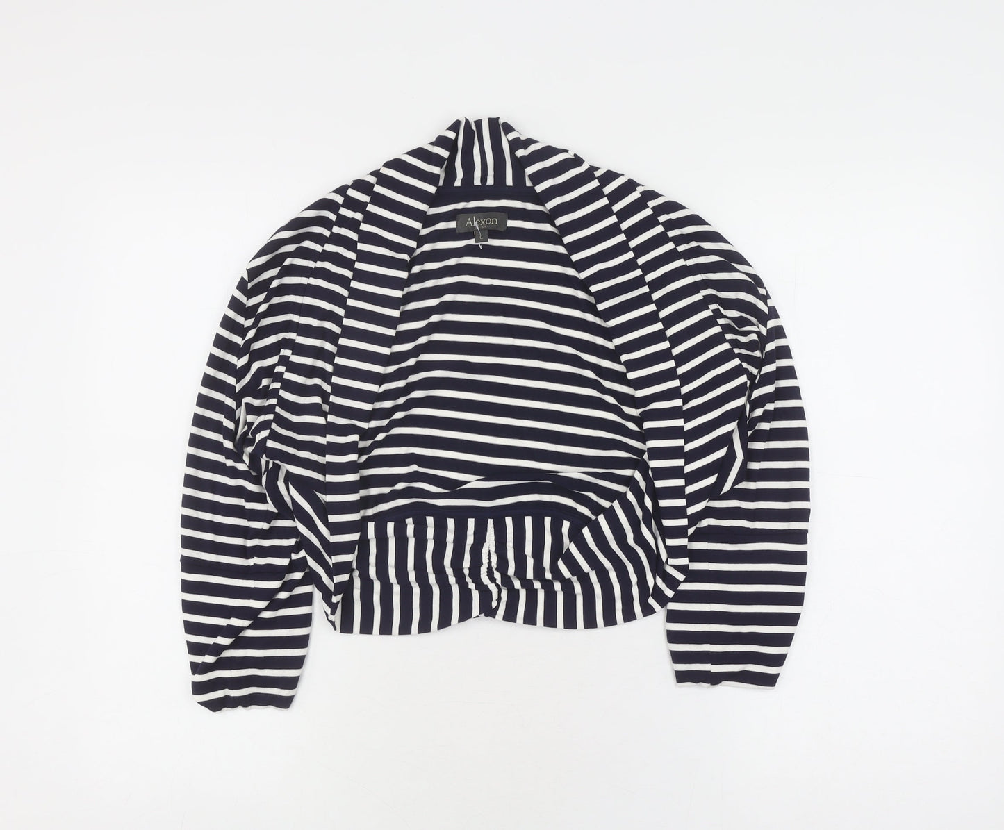 Alexon Women's Black Striped Cardigan, Size L