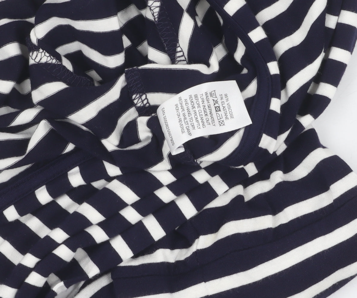 Alexon Women's Black Striped Cardigan, Size L