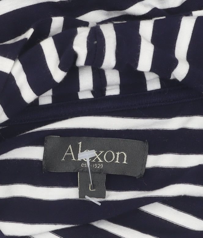 Alexon Women's Black Striped Cardigan, Size L