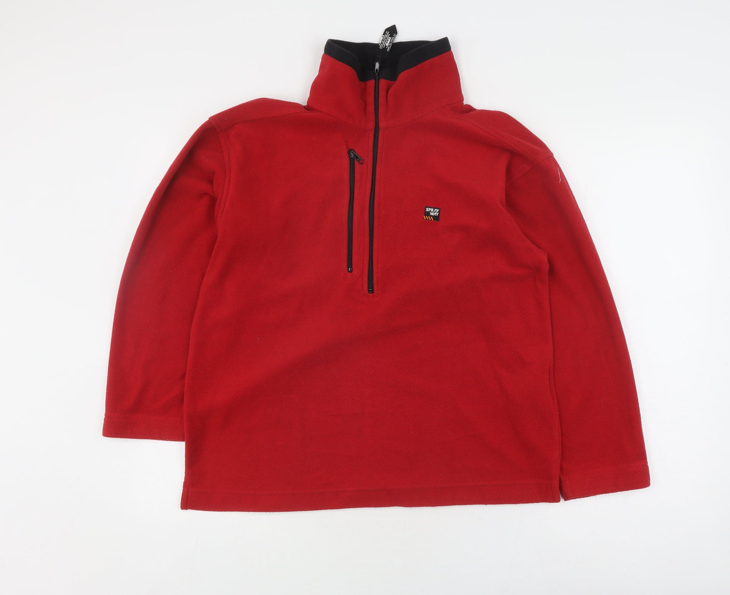 Mens UK Size S Sprayway Red Pullover Sweatshirt