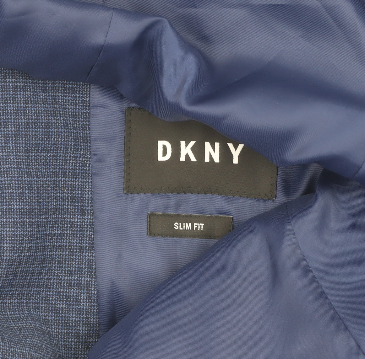 Mens UK Size 36 DKNY Regular Blue Suit Jacket