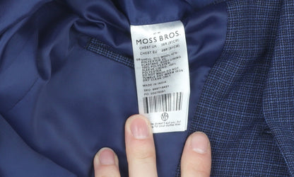 Mens UK Size 36 DKNY Regular Blue Suit Jacket