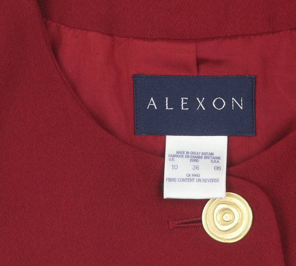 Womens UK Size 10 Alexon Regular Red Blazer
