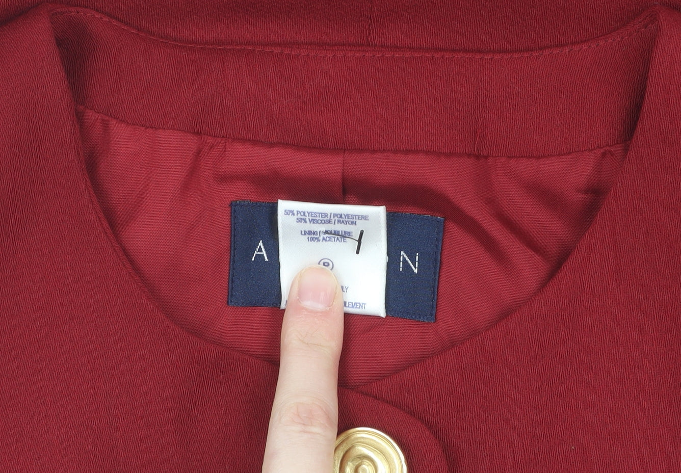 Womens UK Size 10 Alexon Regular Red Blazer