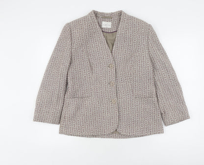 Eastex Women's Multicoloured Check Blazer, Size 12, Classic Style