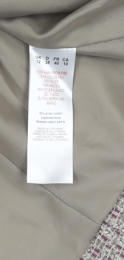 Eastex Women's Multicoloured Check Blazer, Size 12, Classic Style