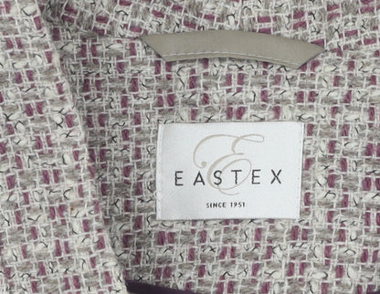 Eastex Women's Multicoloured Check Blazer, Size 12, Classic Style